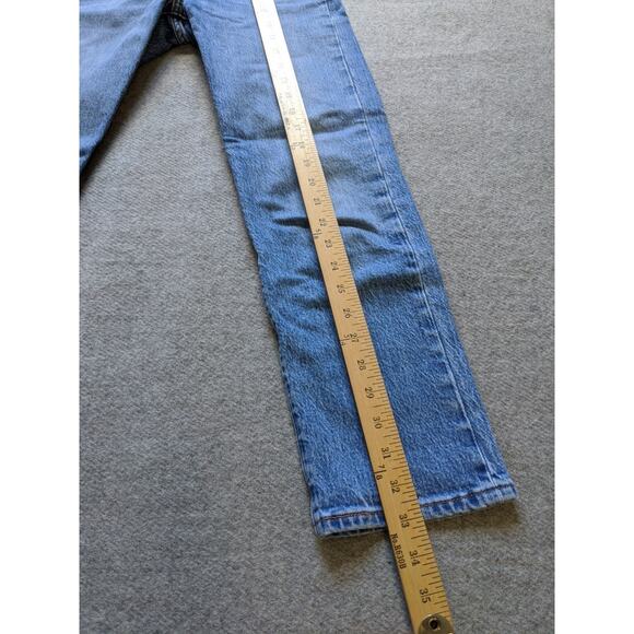 Levis Jeans Womens Size 23 Blue Denim Wedgie Straight Button - Picture 7 of 9